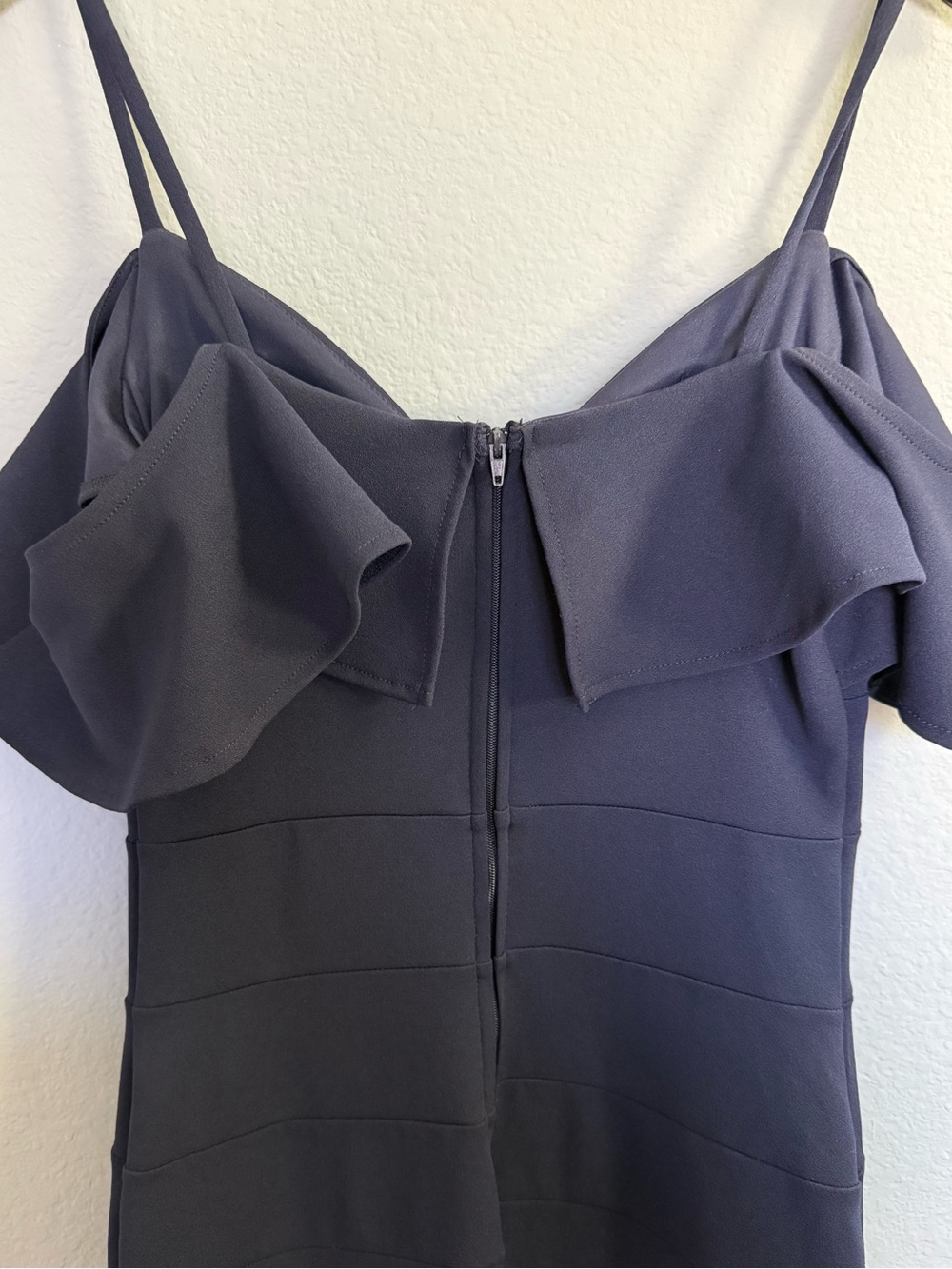 Off Shoulder Ruffle Bodycon Dress - Picture 8 of 10